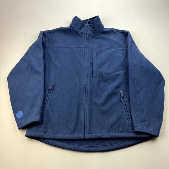 Duluth Trading Co. Other - Duluth Shoreman Fleece Jacket Mens Large Blue Windproof Workwear Utility Outdoor